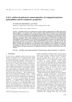 CoCl2 reinforced polymeric nanocomposites of conjugated polymer