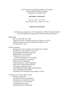 Buckley, Richard A. - Association for Diplomatic Studies and Training