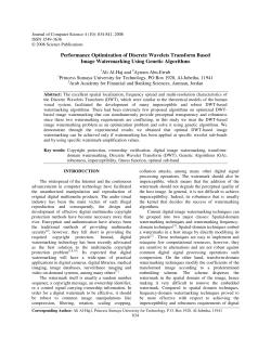 Performance Optimization of Discrete Wavelets Transform Based