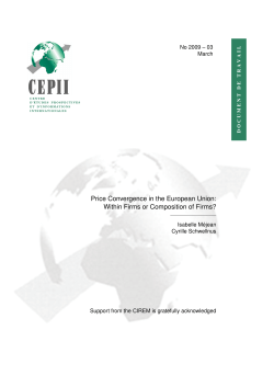 Price Convergence in the European Union: Within Firms or