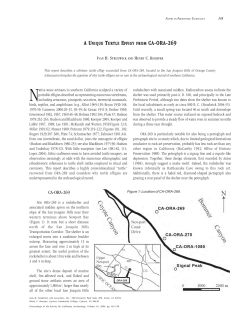 CA-ORA-269 - Society for California Archaeology