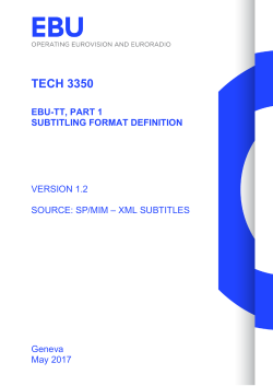 EBU Tech 3350
