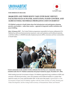 Japan and UN-Habitat hand over WASH facilities to suburbian IDP