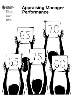 Appraising Manager Performance