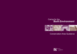 guidance on development in conservation areas