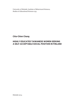 Highly Educated Taiwanese Women Seeking A Self