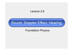 Sound, Doppler Effect, Hearing