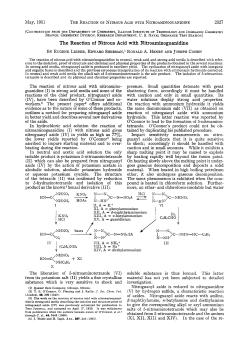 The Reaction of Nitrous Acid with
