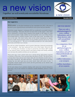 2015 &ndash; Newsletter December