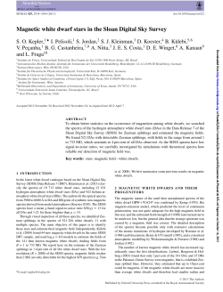 Magnetic white dwarf stars in the Sloan Digital Sky Survey