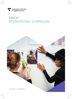 International Journalism - Amsterdam University of Applied Sciences