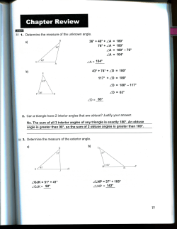 Chapter Review