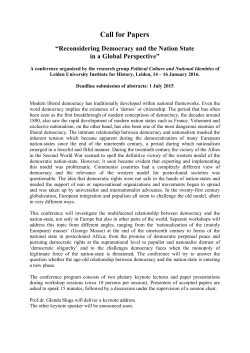 Call for Papers-Democracy-Nation
