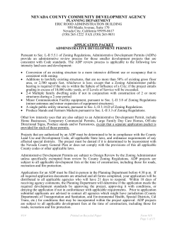 Administrative Development Permit