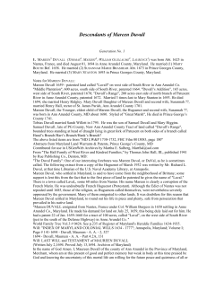Descendants of Mareen Duvall