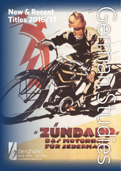 2016 German Studies