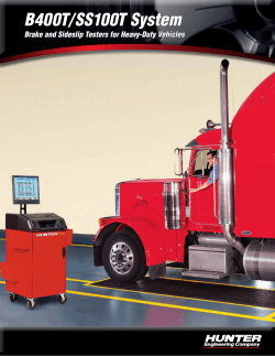the Hunter Heavy Duty Inspection System brochure