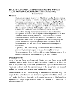 TITLE: ADULT GUARDIANSHIP DECISION MAKING PROCESS