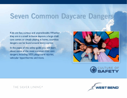 Seven Common Daycare Dangers