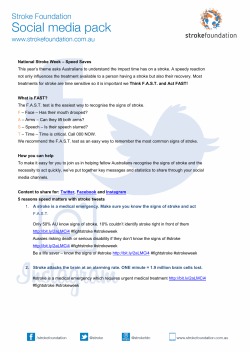 National Stroke Week Social Media kit