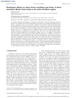 Rarefaction effects on shear driven oscillatory gas flows: A