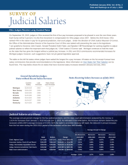 Judicial Salaries - National Center for State Courts