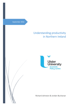 Understanding productivity in Northern Ireland