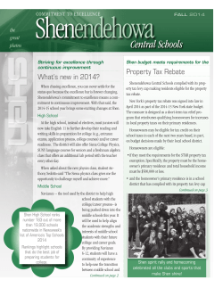shen_Nwsltr_Fall2014 - Shenendehowa Central Schools