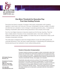 One More Threshold for Executive Pay: Post