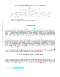 Geometric Algebra Techniques for General Relativity