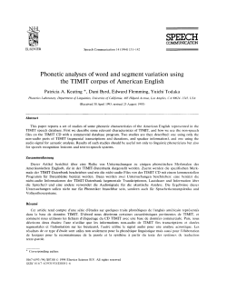 speech - UCLA Linguistics
