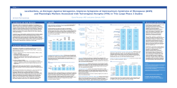 Lasofoxifene, an Estrogen Agonist/Antagonist, Improves Symptoms