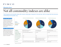 Not all commodity indexes are alike