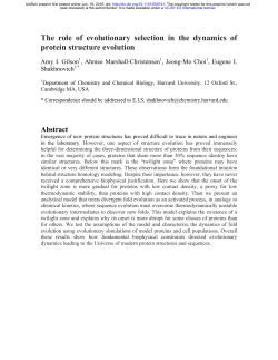 The role of evolutionary selection in the dynamics of