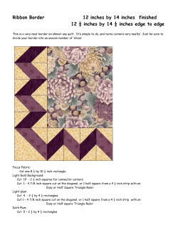 Ribbon Border 12 inches by 14 inches finished 12 &frac12; inches by 14 &frac12;