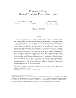Population Policy through Tradable Procreation