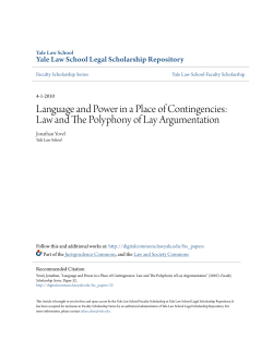 Law and The Polyphony of Lay Argumentation