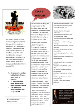 Year 9 History Newsletter