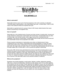 salmonella - Kane County Health Department