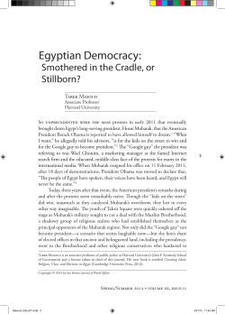 Egyptian Democracy
