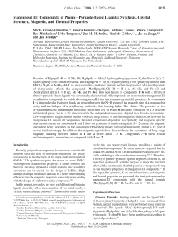 Manganese(III) Compounds of Phenol&minus;Pyrazole