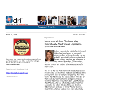 November Midterm Elections May Dramatically Alter Federal