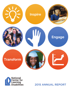 2015 Annual Report - National Center for Learning Disabilities