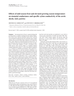 Effects of mid-season frost and elevated growing season