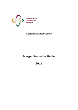 Merger Remedies Guide - International Competition Network