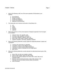 Chapter 1 Review - Blue Valley Schools