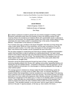 Document The Ecology of Transportation by Jacob Dekema