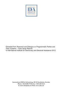 A Case Study of Clientelistic vs. Programmatic Political Parties in