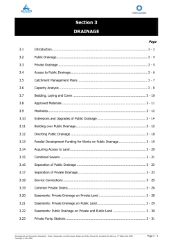 Section 3 -Drainage