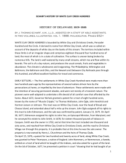 SCHARF`S HISTORY OF WHITE CLAY CREEK HUNDRED